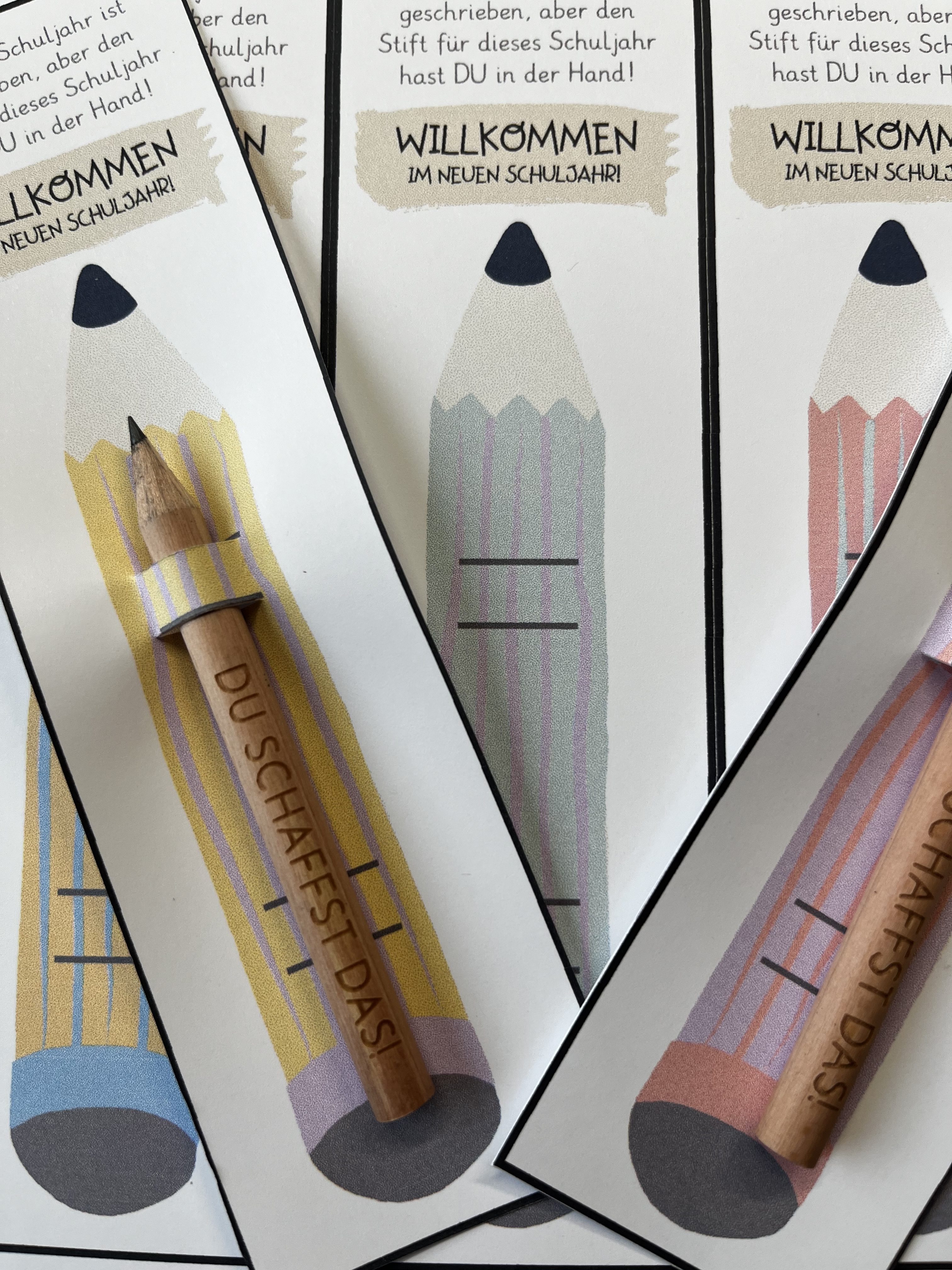 Willkommensgruß Stift, Geschenk, Klasse 3,4,5,6,7,8,9,10 ...